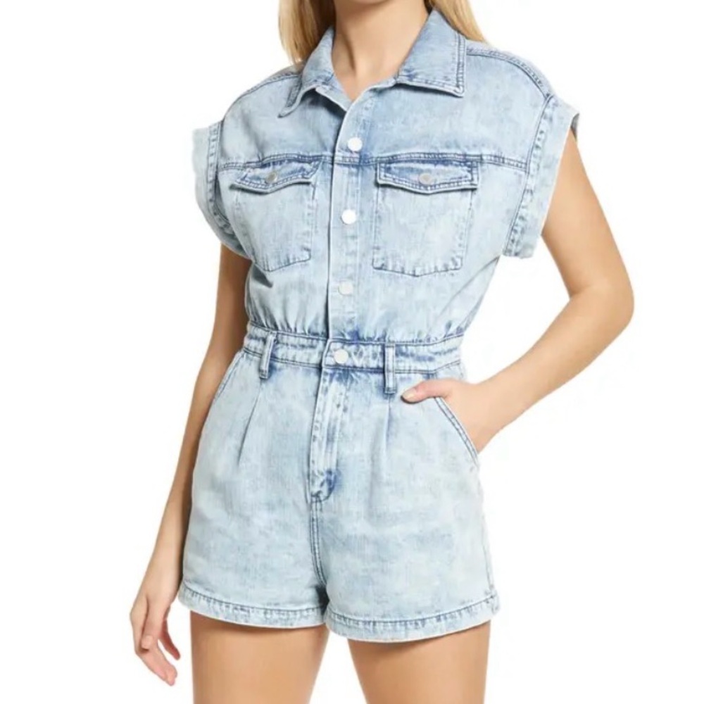 Denim romper